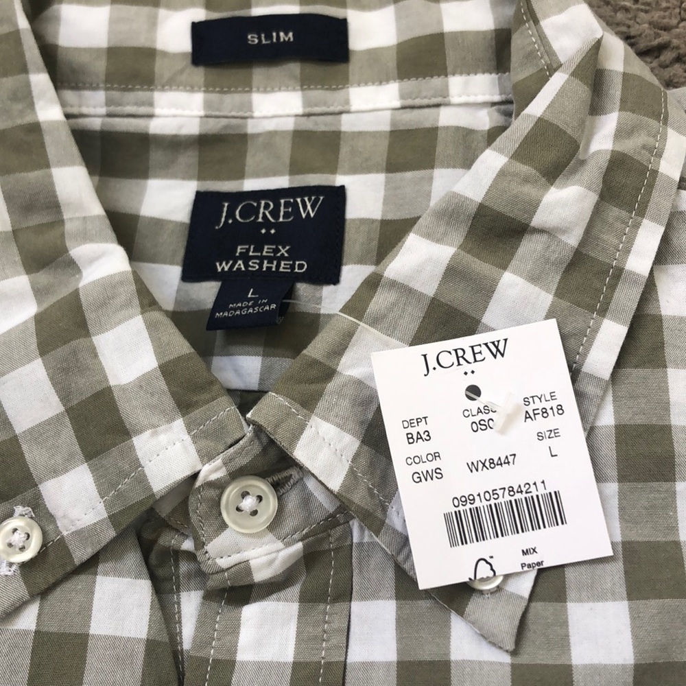 NWT J. Crew Factory Slim button down shirt - Picture 4 of 4